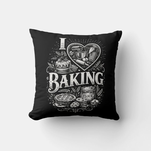 I Heart Baking Cushion (Front)