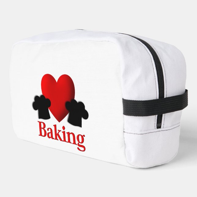 I Heart Baking Double Sided Dopp Kit (Left Corner)
