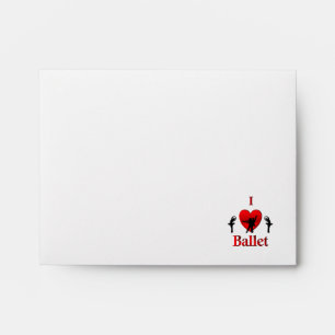 I Heart Ballet Envelope