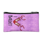 I Heart Ballet Wristlete Bag