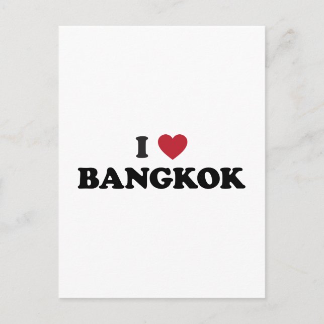 I Heart Bangkok Thailand Postcard (Front)