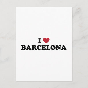I Heart Barcelona Spain Postcard