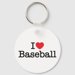 I heart Baseball Key Ring