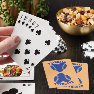 I HEART BASEBALL PLAYING CARDS
