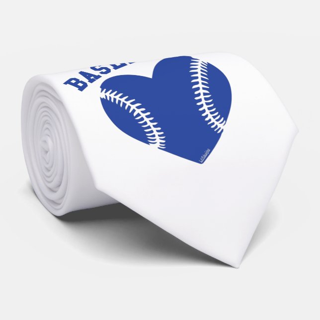 I HEART BASEBALL                                   TIE (Rolled)