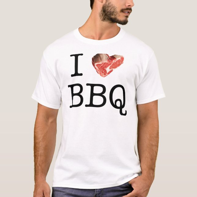I Heart BBQ T-Shirt (Front)