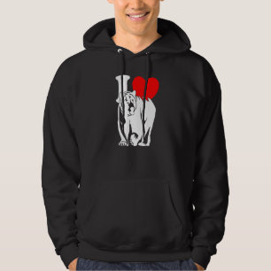 I Heart Bears Cute I Love Bears Grizzly Bear Hoodie
