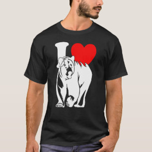 I Heart Bears Cute I Love Bears Grizzly Bear T-Shirt