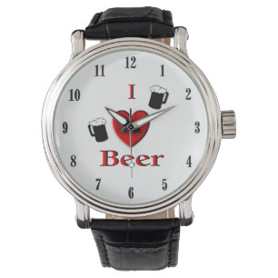 I Heart Beer Design Watch
