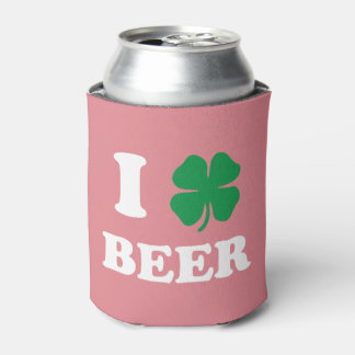 I Heart Beer Pink Can Cooler