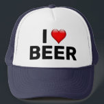 I Heart Beer Trucker Hat<br><div class="desc">I Heart Beer Looking to cheer your team, promote your brand, or simply keep the sun out of your eyes? Our custom hats are the perfect way to meet all these needs and more. Customise the front with a logo, design, or text and create an essential accessory that you will...</div>