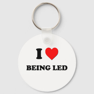 I Heart Being Led Key Ring