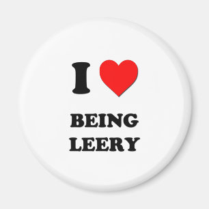 I Heart Being Leery Magnet