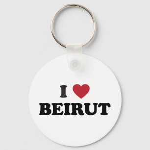 I Heart Beirut Lebanon Key Ring