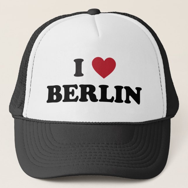 I Heart Berlin Germany Trucker Hat (Front)