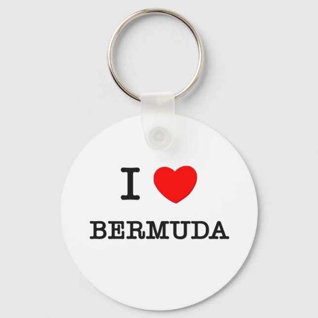 I HEART BERMUDA KEY RING (Front)