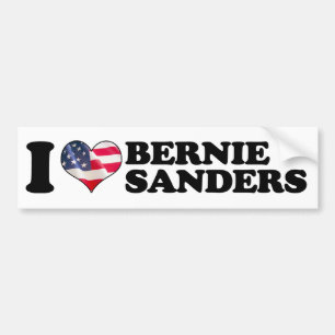 I Heart Bernie Sanders Bumper -.png Sticker