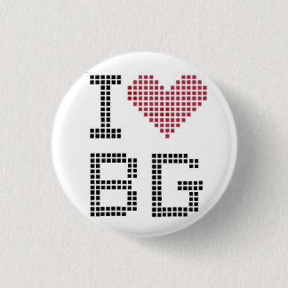 I Heart BG 3 Cm Round Badge