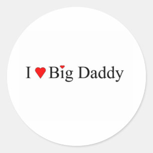I Heart Big Daddy Classic Round Sticker