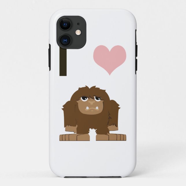 I heart bigfoot Case-Mate iPhone case (Back)