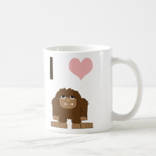 I heart bigfoot coffee mug