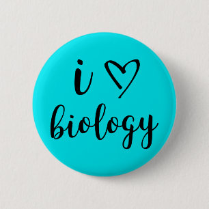 I Heart Biology Button