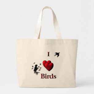 I Heart Birds Tote Bag