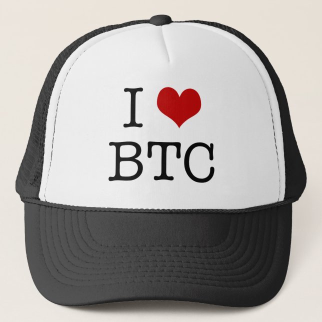 I Heart Bitcoin Trucker Hat (Front)