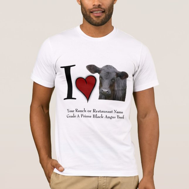 I heart Black Angus Beef T-Shirt (Front)