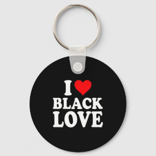 I Heart Black Love Cute Matching Couples African A Key Ring