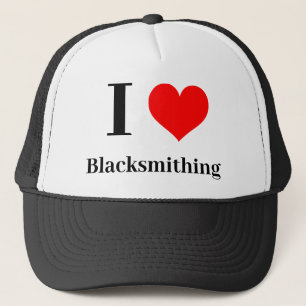 I heart Blacksmithing Trucker Hat