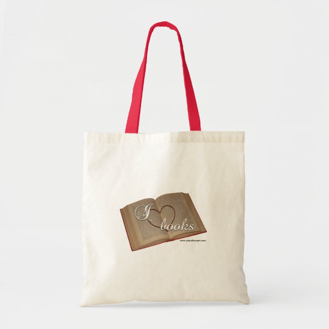 "I Heart Books" Tote Bag (Front)
