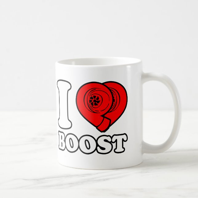 I Heart Boost Coffee Mug (Right)
