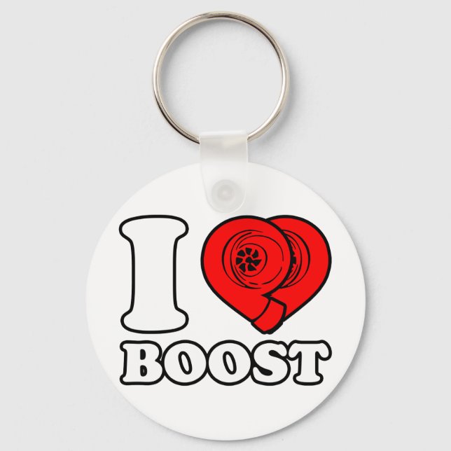 I Heart Boost Key Ring (Front)