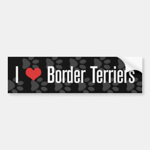 I (heart) Border Terriers Bumper Sticker