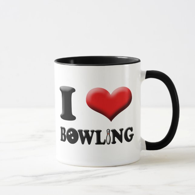 I Heart Bowling Mug (Right)