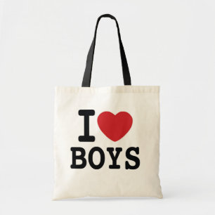 I Heart BOYS New York Inspired Tote Bag