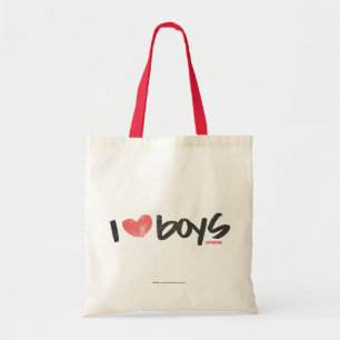 I Heart Boys Pink Tote Bag