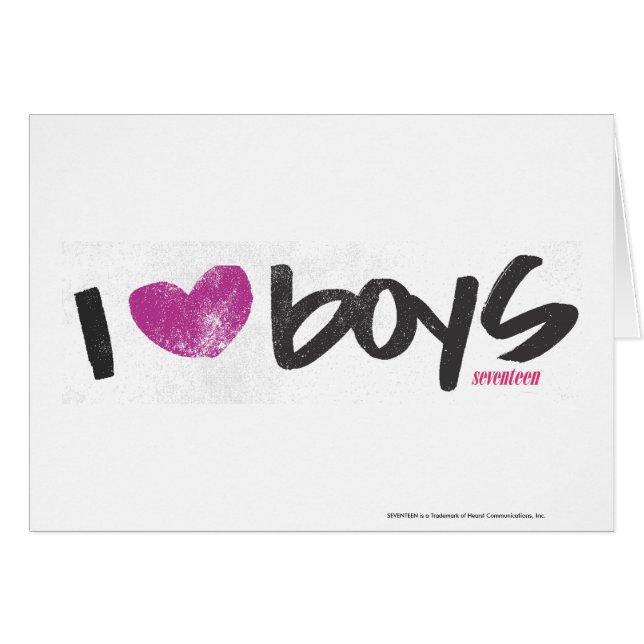 I Heart Boys Purple (Front Horizontal)