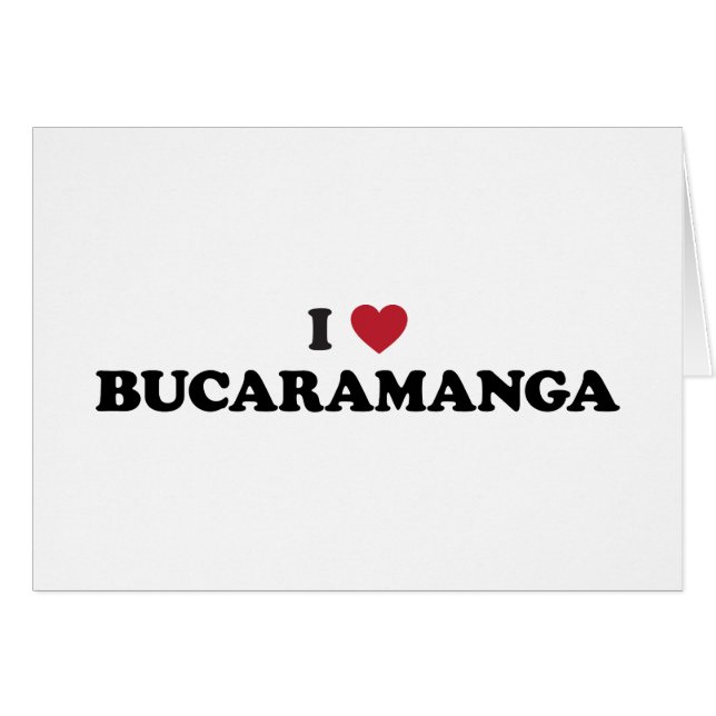 I Heart Bucaramanga Colombia (Front Horizontal)