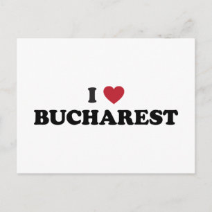 I Heart Bucharest Romania Postcard