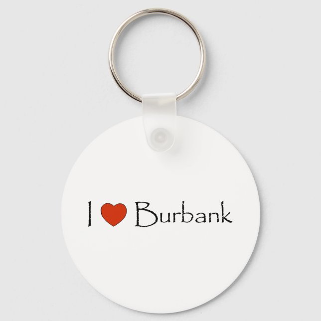 I Heart Burbank Key Ring (Front)