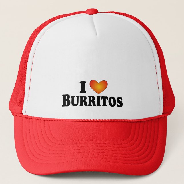 I (heart) Burritos - Lite Multi-Product T-Shirt Trucker Hat (Front)