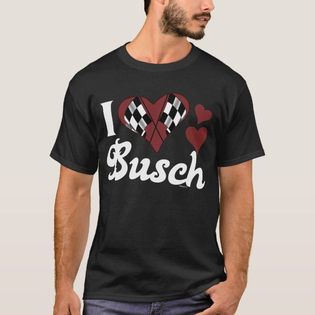 I Heart Busch Drk T-Shirt (Front)