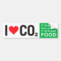 I Heart C02 Bumper Sticker