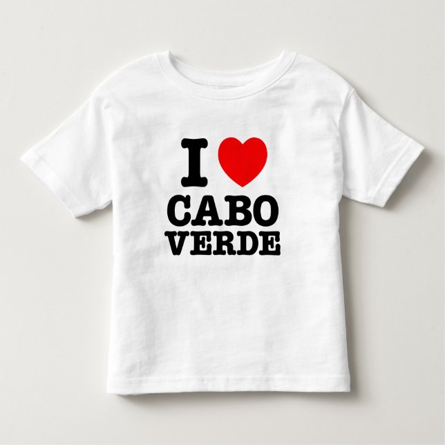 I Heart Cabo Verde Toddler T-Shirt (Front)