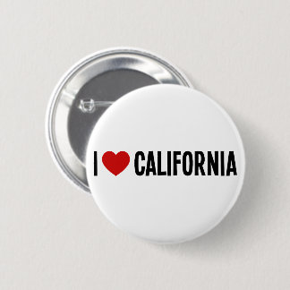 I Heart California Round Button