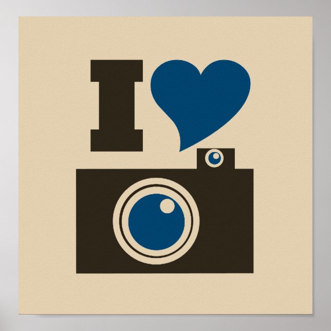 I Heart Camera Poster (Front)