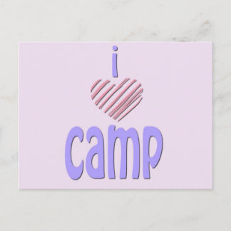I Heart Camp Postcard