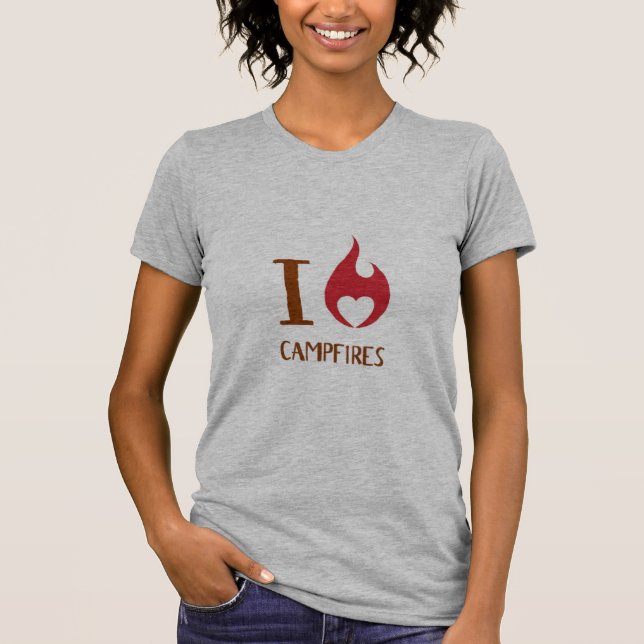 I Heart Campfires T-Shirt (Front)